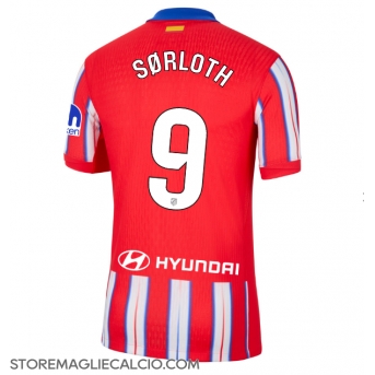 Atletico Madrid Alexander Sorloth #9 Maglia Gara Casa Repliche 2024-25 Maniche Corte